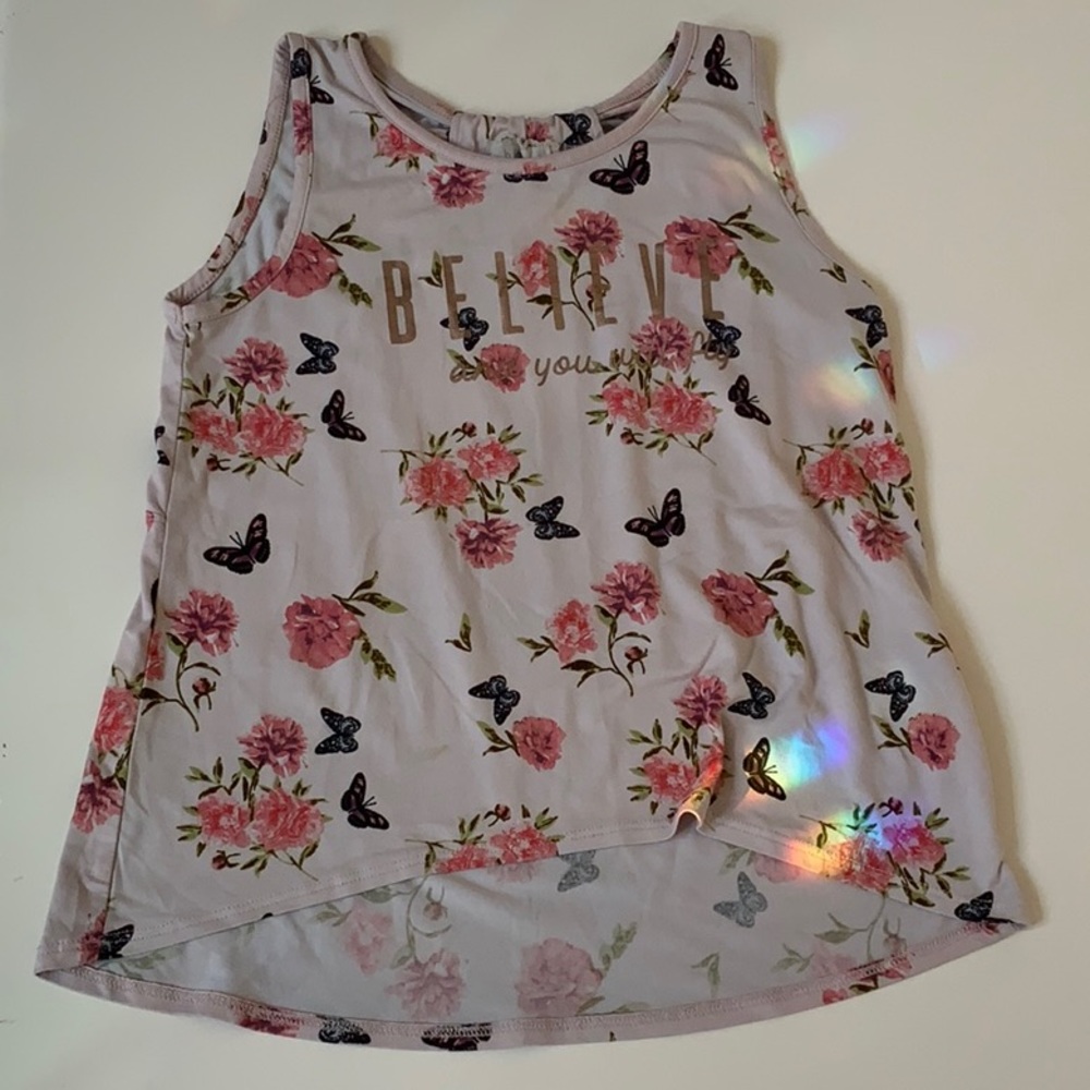 “Believe and you will fly” Girls Floral/Butterfly